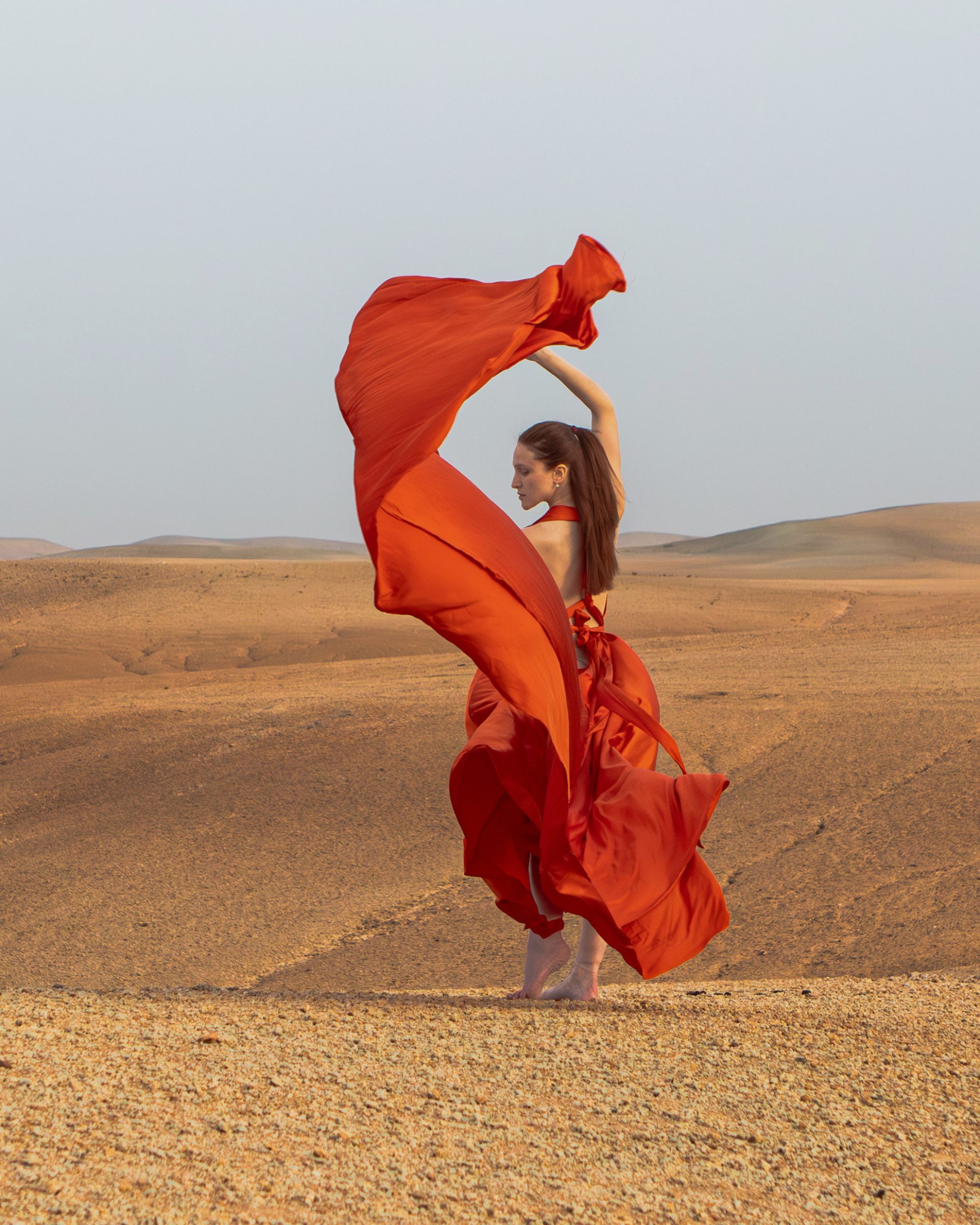Discover Flying Dress Activity in Agafay Desert Marrakech
